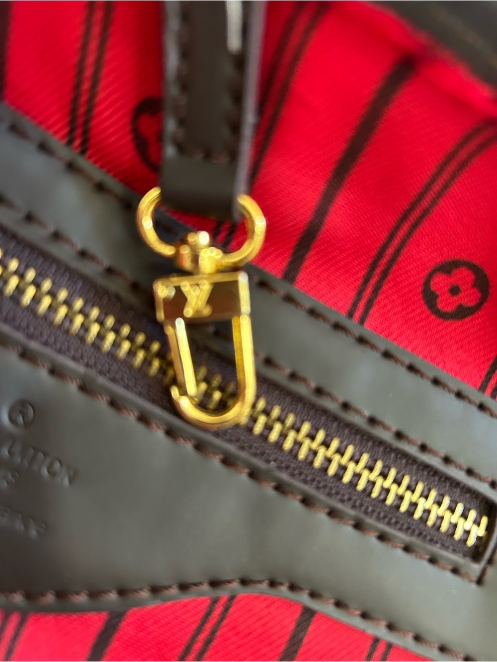 Brown Checkered Tote Bag - Picture 8 of 15